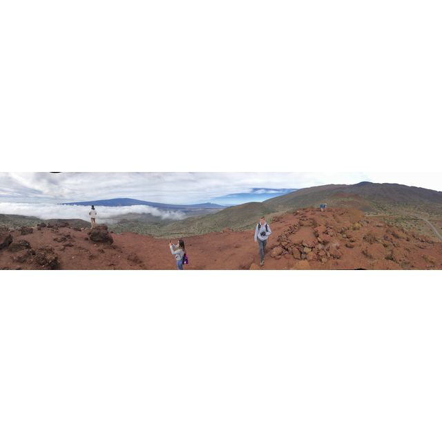 panoramic photo on mauna kea